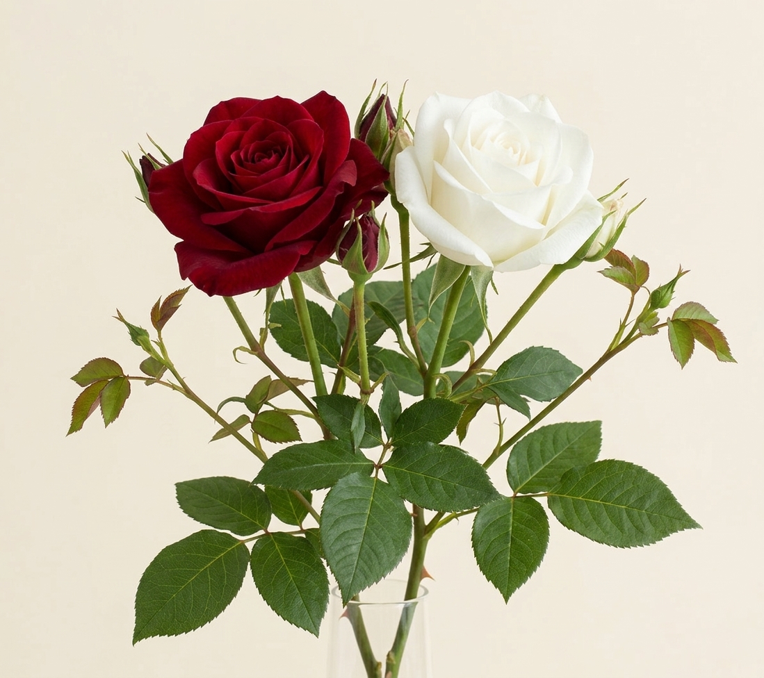 Ramo clásico de rosas frescas